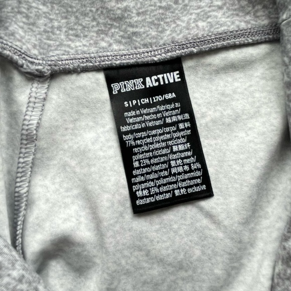 PINK - Grey Mesh Leggings - Picture 3 of 5